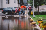Браслав второй раз за месяц затопило
