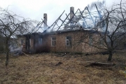 В Браславском районе на пожаре погибла пенсионерка