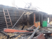 В деревне Деликаторы на Рождество горел дом